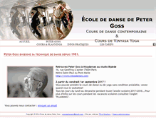 Tablet Screenshot of ecolepetergoss.com